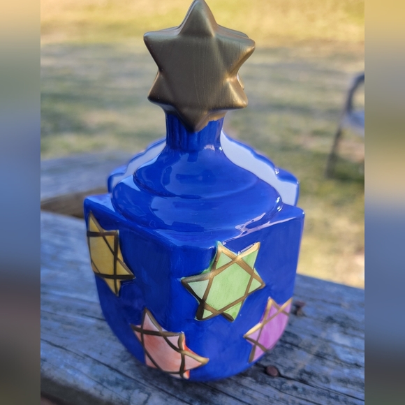 Earthenware Other - Earthenware Dreidel Napkin Holder